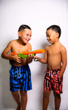 BOYS BLUE ELEI PRINT BOARD SHORTS