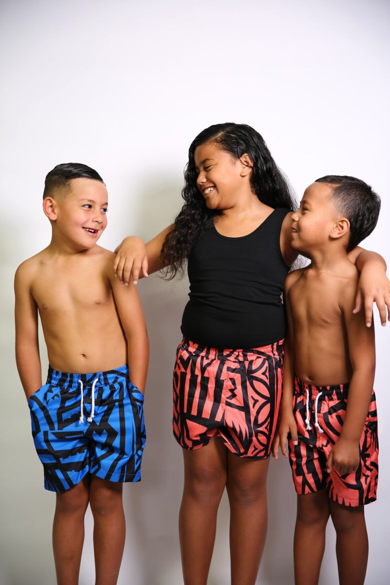 GIRLS CORAL ELEI PRINT BOARD SHORTS