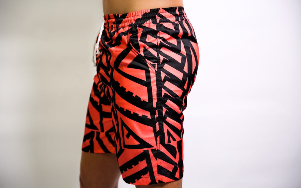 MENS CORAL ELEI PRINT BOARD SHORTS