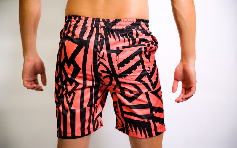 MENS CORAL ELEI PRINT BOARD SHORTS