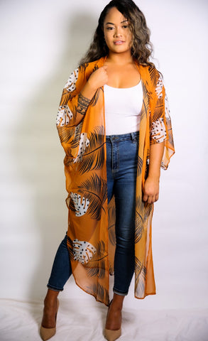 BOYS LEAF PRINT BOARD SHORTS