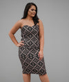 EC STRAPLESS DRESS RED